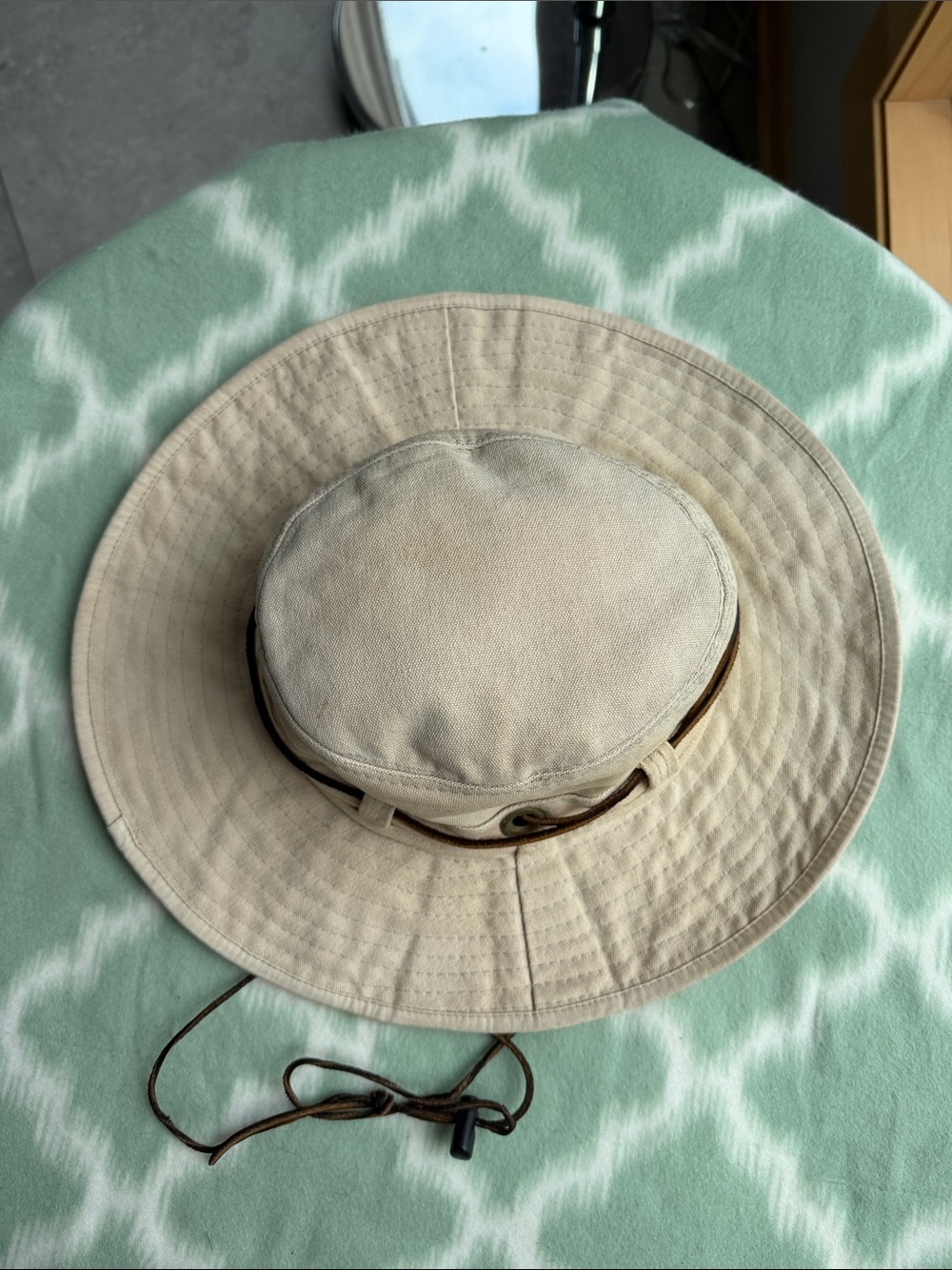 POP brand Beige Cotton Canvas Wide-Brim Outdoor Sun Hat - Picture 2 of 9
